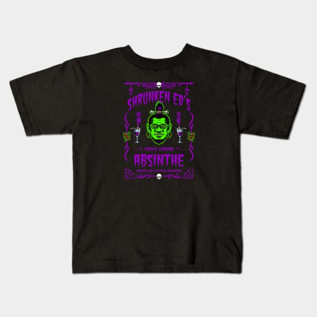 ABSINTHE MONSTERS (SHRUNKEN ED) Kids T-Shirt by GardenOfNightmares